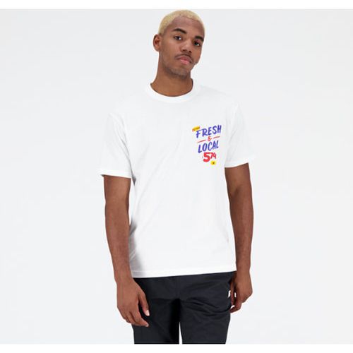 Essentials Reimagined Graphic Cotton Jersey Short Sleeve T-shirt en , Taille M - New Balance - Modalova
