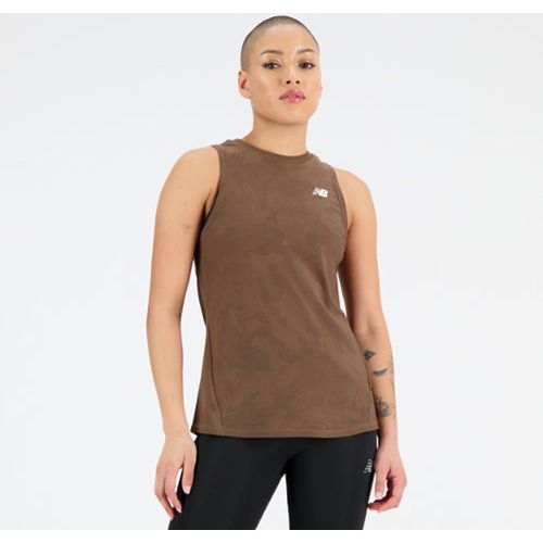 Q Speed Jacquard Tank en , Poly Knit, Taille M - New Balance - Modalova