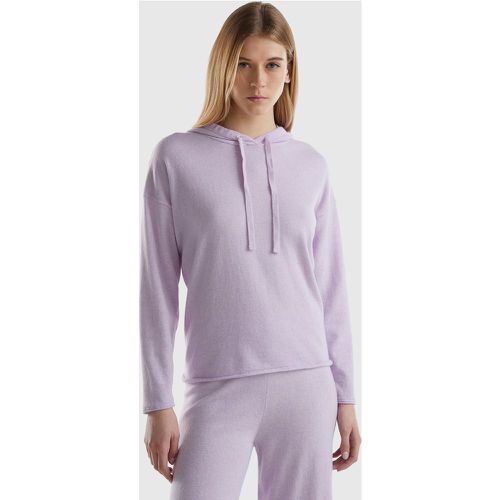 Benetton, Pull Lilas En Cachemire Mélangé À Capuche, taille XS, Lilas - United Colors of Benetton - Modalova