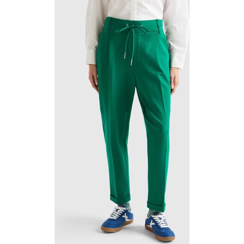 Benetton, Pantalon Uni Avec Cordon De Serrage, taille M, Vert - United Colors of Benetton - Modalova