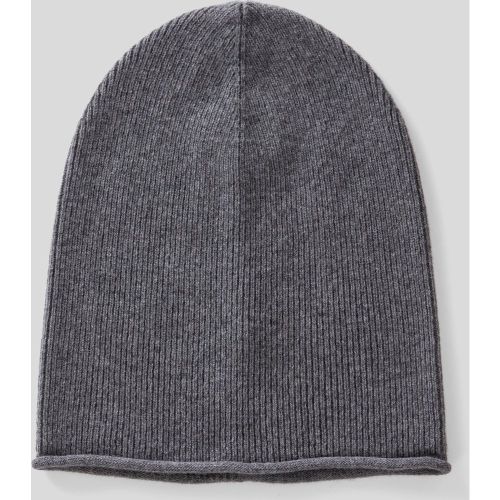 Benetton, Bonnet En Mélange De Laine À Bords-côtes, taille L, Gris Foncé - United Colors of Benetton - Modalova
