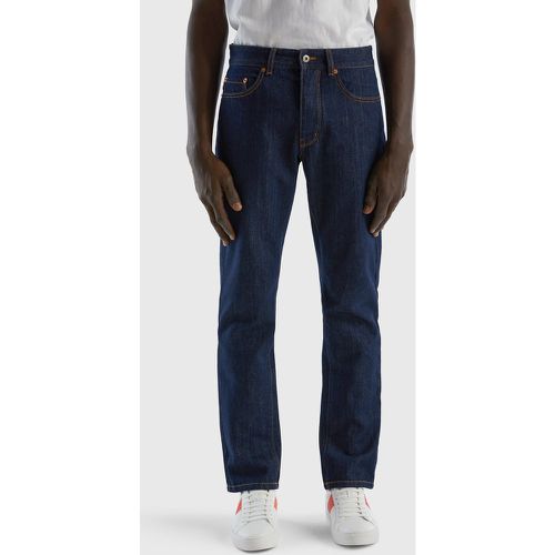 Benetton, Jeans Straight Leg 100% Coton, taille 34, Bleu Foncé - United Colors of Benetton - Modalova