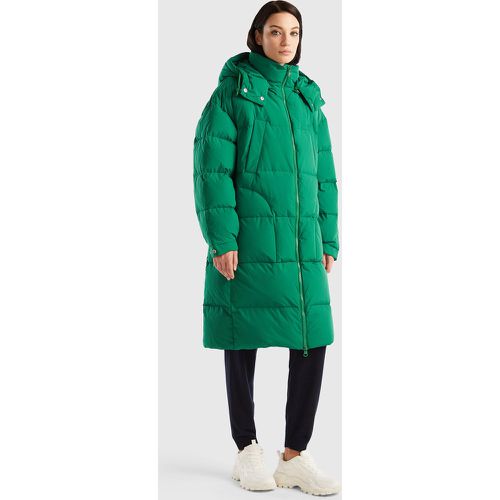 Benetton, Doudoune Longue À Capuche Amovible, taille M, Vert - United Colors of Benetton - Modalova