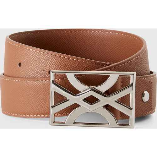 Benetton, Ceinture Marron À Boucle Siglée, taille L, Marron - United Colors of Benetton - Modalova