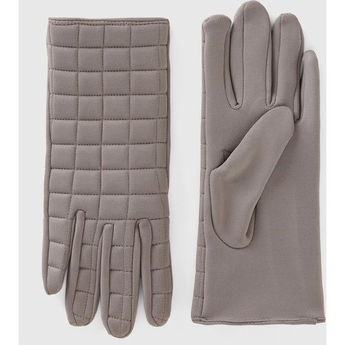 Benetton, Gants Rembourrés En Nylon, taille L, Gris Clair - United Colors of Benetton - Modalova