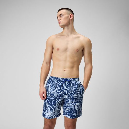 Short de bain s Printed Leisure 18 poucess céruléen - Speedo - Modalova