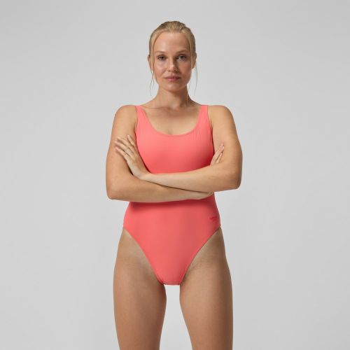 Maillot de bain texturé à dos en U Deep corail - Speedo - Modalova