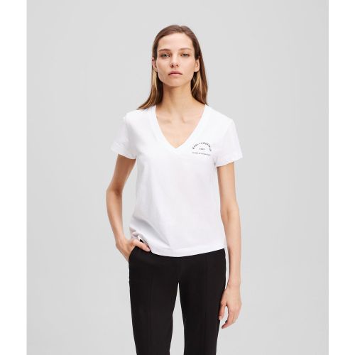 Rue St-guillaume V-neck T-shirt, , , Taille: XL - Karl Lagerfeld - Modalova