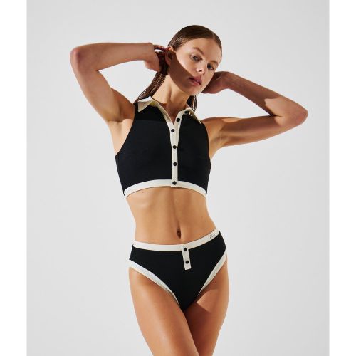 Débardeur De Bikini Monochrome, , /, Taille: L - Karl Lagerfeld - Modalova