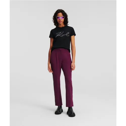 Pantalon À Galon Orné De Sequins, , , Taille: 34 - Karl Lagerfeld - Modalova