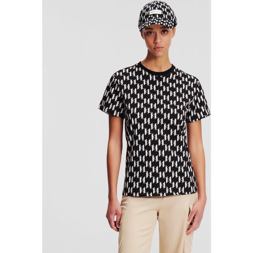 T-shirt Imprimé Kl Monogram Façon All-over, , / , Taille: XXS - Karl Lagerfeld - Modalova