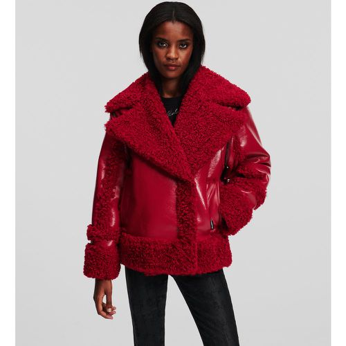 Veste Aviateur En Faux Shearling, , , Taille: XXS - Karl Lagerfeld - Modalova