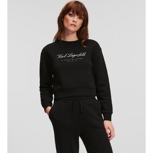 Sweat-shirt Cropped Hotel Karl, , , Taille: XL - Karl Lagerfeld - Modalova