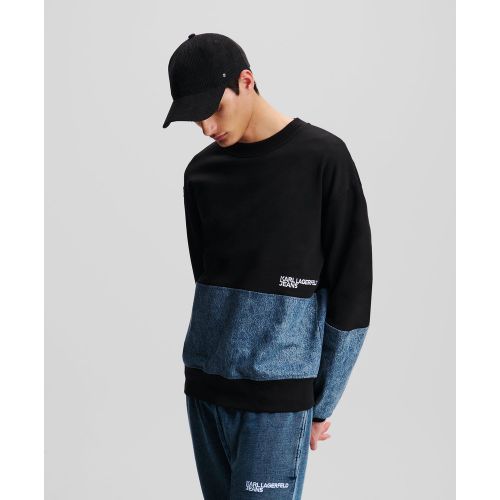 Sweat-shirt À Empiècements En Denim, , /, Taille: L - KL Jeans - Modalova