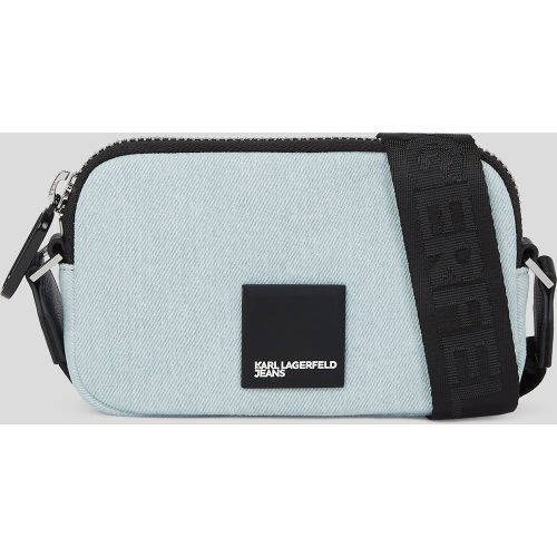 Mini-sac Bandoulière En Denim Avec Logo Carré, , , Taille: X00 - Karl Lagerfeld - Modalova