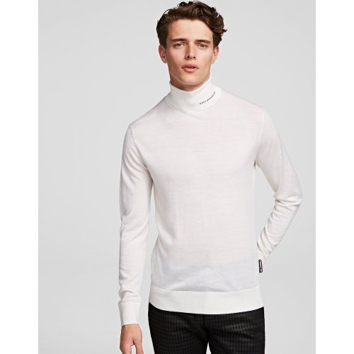 Pull En Laine Mérinos À Col Roulé, , , Taille: L - Karl Lagerfeld - Modalova