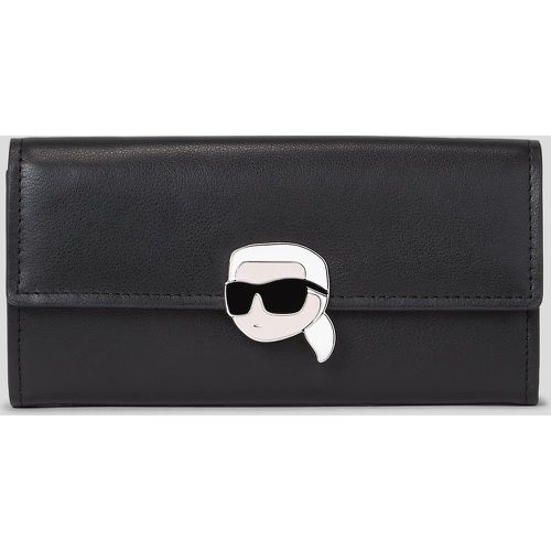 Portefeuille Continental En Cuir K/ikonik, , , Taille: X00 - Karl Lagerfeld - Modalova