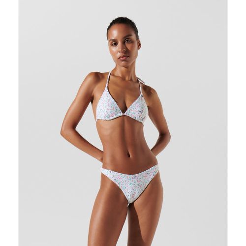 Haut De Bikini Triangle À Imprimé Géométrique, , , Taille: XM - Karl Lagerfeld - Modalova