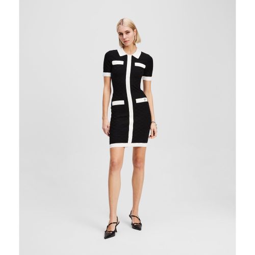 Contrast Piping Polo Dress, , , Taille: XL - Karl Lagerfeld - Modalova