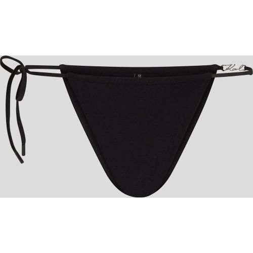 Bas De Bikini String Brillant Signature, , , Taille: M - Karl Lagerfeld - Modalova