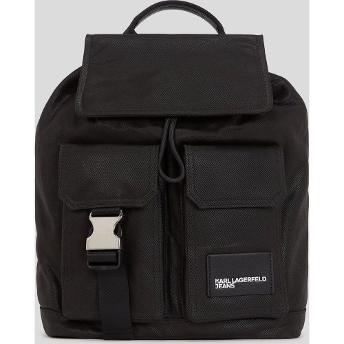 Utility Coated Denim Backpack, , , Taille: One size - Karl Lagerfeld - Modalova