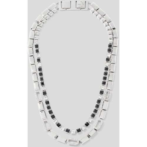 Collier De Cristaux Pavés Signature, , , Taille: One size - Karl Lagerfeld - Modalova