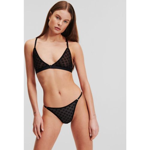 Soutien-gorge Triangle En Mesh Monogram, , , Taille: L - Karl Lagerfeld - Modalova