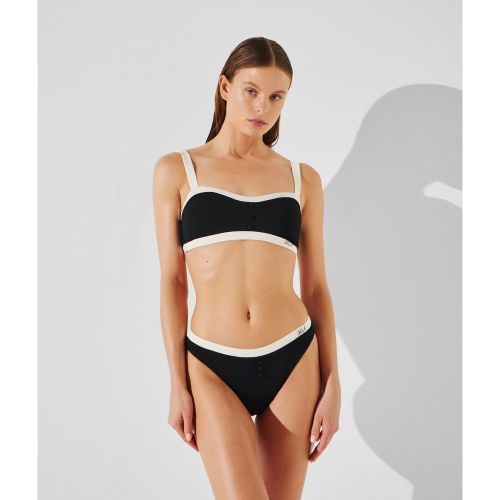 Haut De Bikini Bandeau Monochrome, , /, Taille: XL - Karl Lagerfeld - Modalova