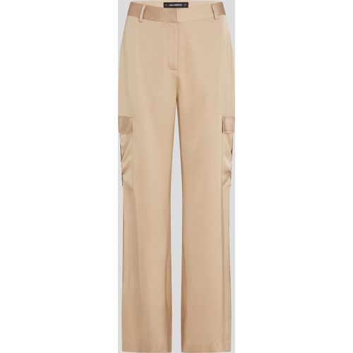 Pantalon Cargo En Satin, , , Taille: X38 - Karl Lagerfeld - Modalova