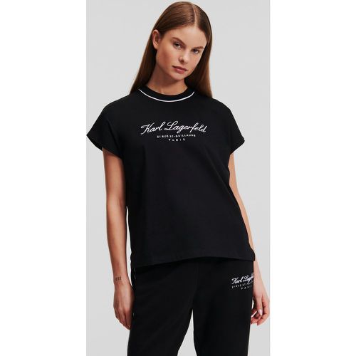 T-shirt Loungewear À Mancherons Hotel Karl, , , Taille: XL - Karl Lagerfeld - Modalova