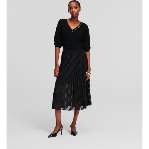 Jupe Plissée En Mesh, , , Taille: 34 - Karl Lagerfeld - Modalova