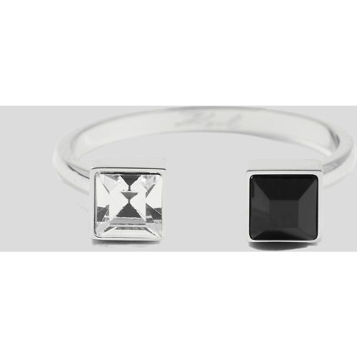 Bague À Double Cristal, , , Taille: 12 - Karl Lagerfeld - Modalova