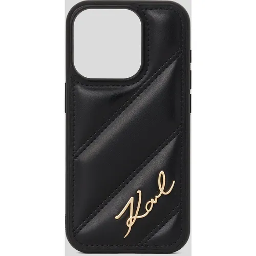 Coque De Protection Matelassée K/signature Pour Iphone 16 Pro, , , Taille: L00 - Karl Lagerfeld - Modalova