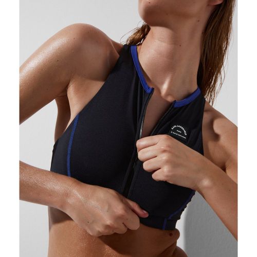 Haut De Bikini Zippé Rue St-guillaume, , , Taille: L - Karl Lagerfeld - Modalova