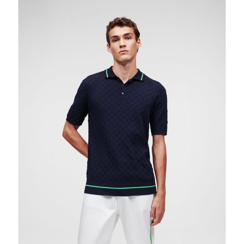 Polo Tricoté Kl Monogram, , , Taille: XL - Karl Lagerfeld - Modalova