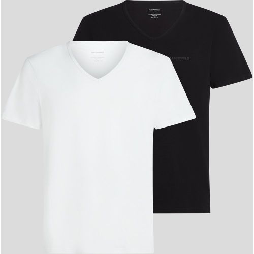 Logo V-neck T-shirt – 2-pack, , /, Taille: L - Karl Lagerfeld - Modalova
