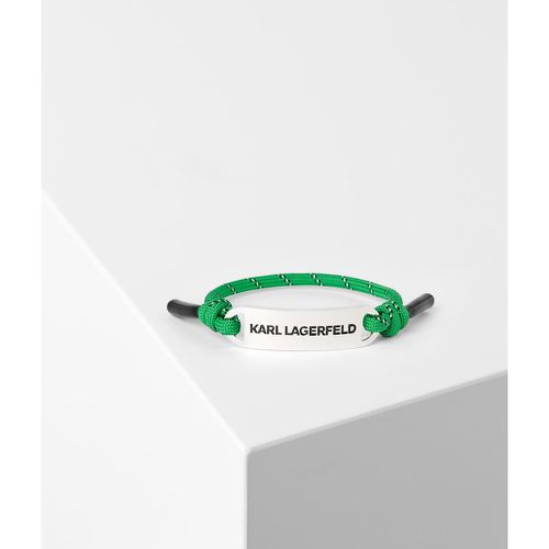 Bracelet Entrelacé À Breloque Plaque K/essential, , , Taille: X00 - Karl Lagerfeld - Modalova