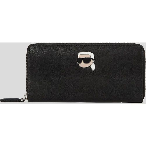 Portefeuille Continental Grainé Ikon, , , Taille: One size - Karl Lagerfeld - Modalova