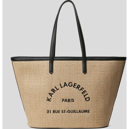 Sac Cabas En Raphia Rue St-guillaume, , , Taille: X00 - Karl Lagerfeld - Modalova