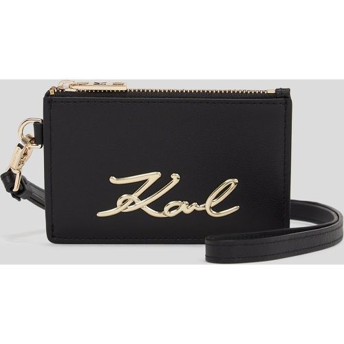 Porte-cartes Karl Signature Avec Sangle, , , Taille: X00 - Karl Lagerfeld - Modalova