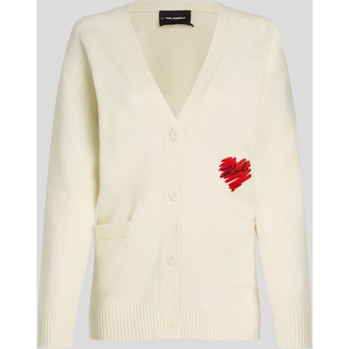 K/heart Cardigan, , , Taille: XL - Karl Lagerfeld - Modalova