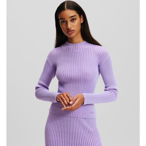 Pull À Col Montant En Métallisé, , /, Taille: L - Karl Lagerfeld - Modalova