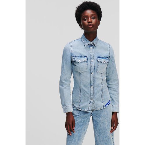 Chemise En Jean Ajustée Klj, , BLEU CLAIR DÉLAVÉ, Taille: XL - KL Jeans - Modalova