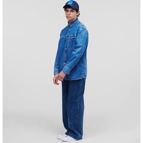 Chemise En Denim Klj, , BLEU MOYEN DÉLAVÉ, Taille: XL - KL Jeans - Modalova