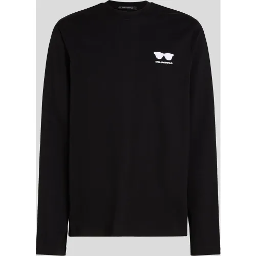 T-shirt À Manches Longues Lunettes De Soleil, , , Taille: L - Karl Lagerfeld - Modalova