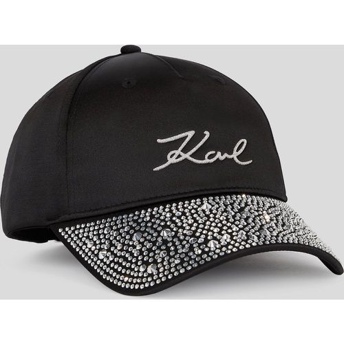 Casquette Avec Visière À Strass K/signature, , , Taille: X00 - Karl Lagerfeld - Modalova