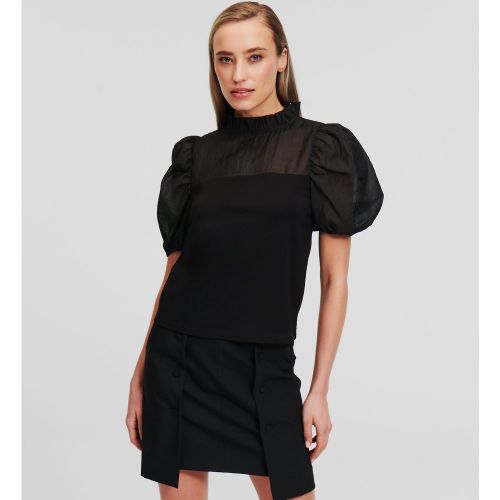 Haut À Empiècement En Organza, , , Taille: L - Karl Lagerfeld - Modalova