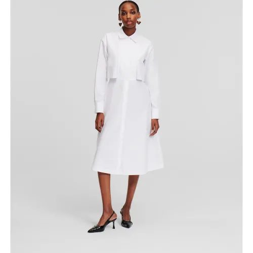 Robe-chemise À Plastron, , , Taille: 34 - Karl Lagerfeld - Modalova