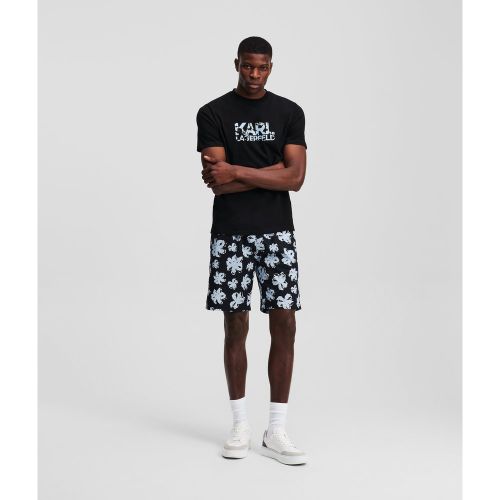 Short À Imprimé Floral Intégral, , , Taille: 3XL - Karl Lagerfeld - Modalova