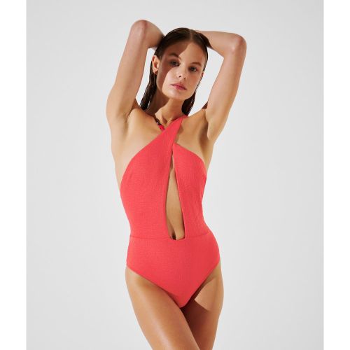 Maillot De Bain Croisé Texturé K/signature, , , Taille: L - Karl Lagerfeld - Modalova